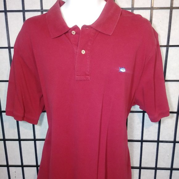 Southern Tides Skipjack polo XL Burgundy - Picture 1 of 4
